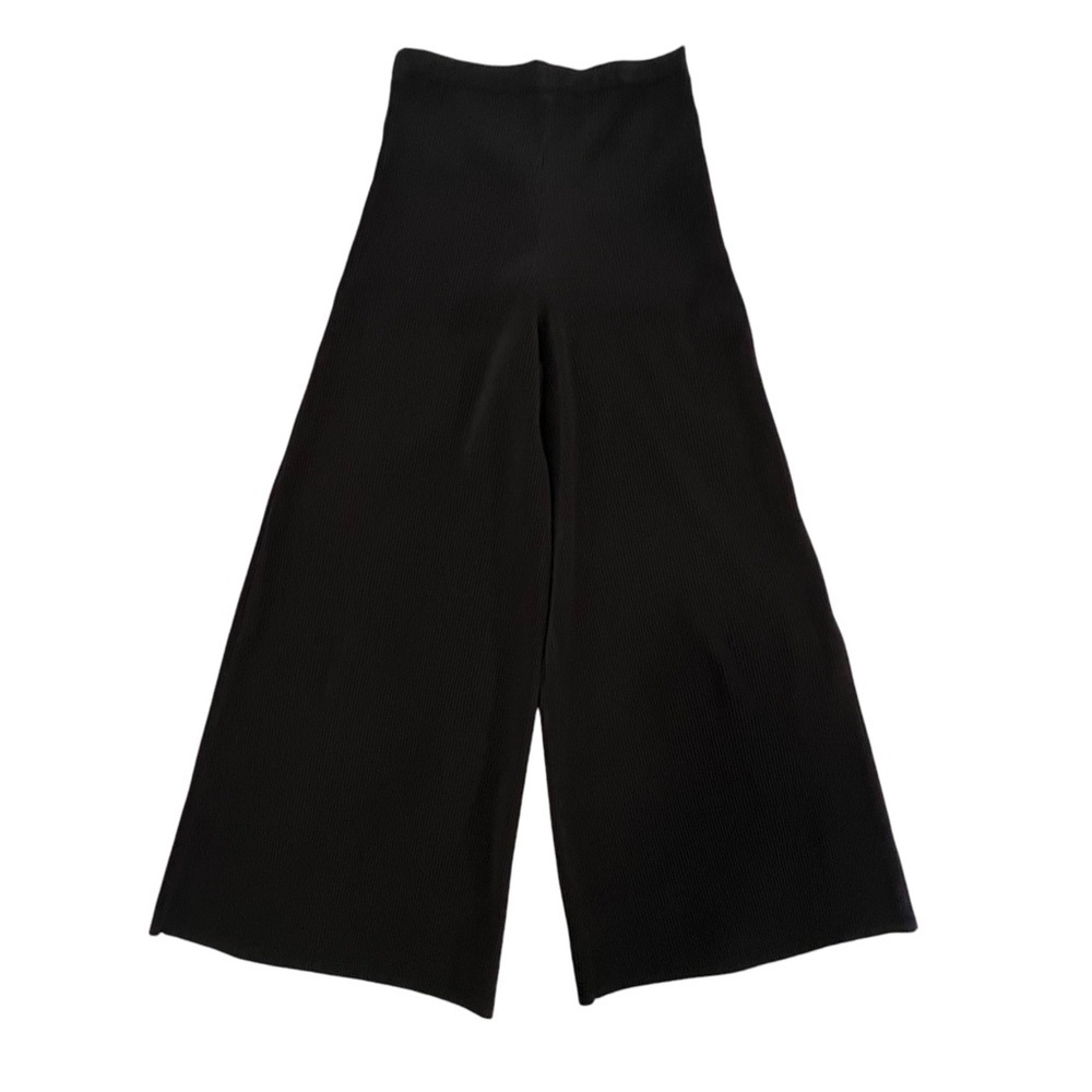 Alquema High Rise Wide Leg Micro Pleated Palazzo Trouser Pants Black Australia S - Picture 2 of 15